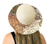 Fashion Sun Hat Map Print